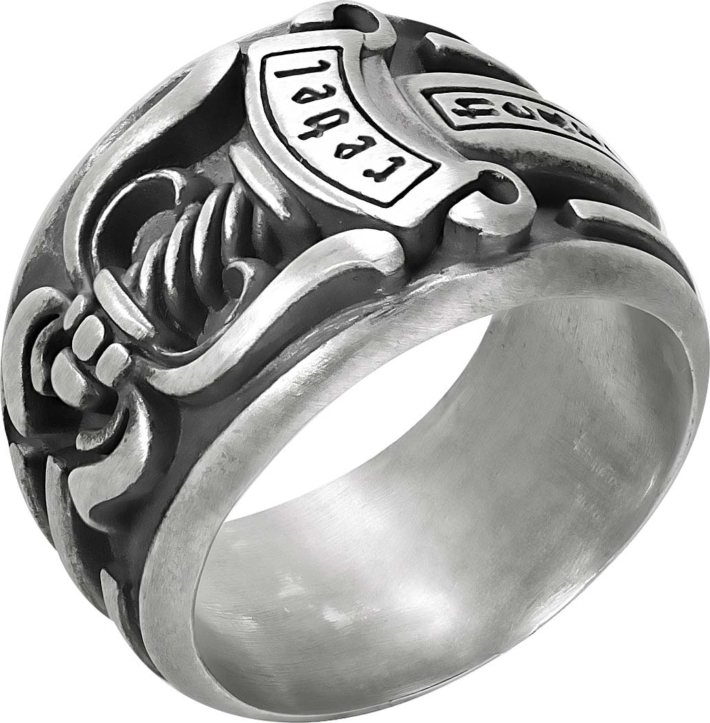 Мужское серебряное кольцо Rebel Heart RH111018