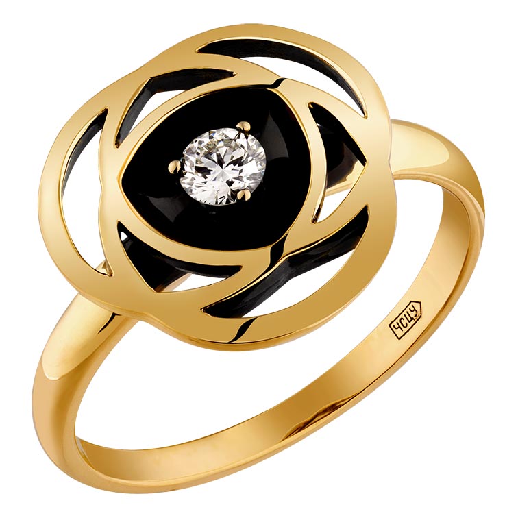 Золотое кольцо Ringo ZK-7914-Y c бриллиантом