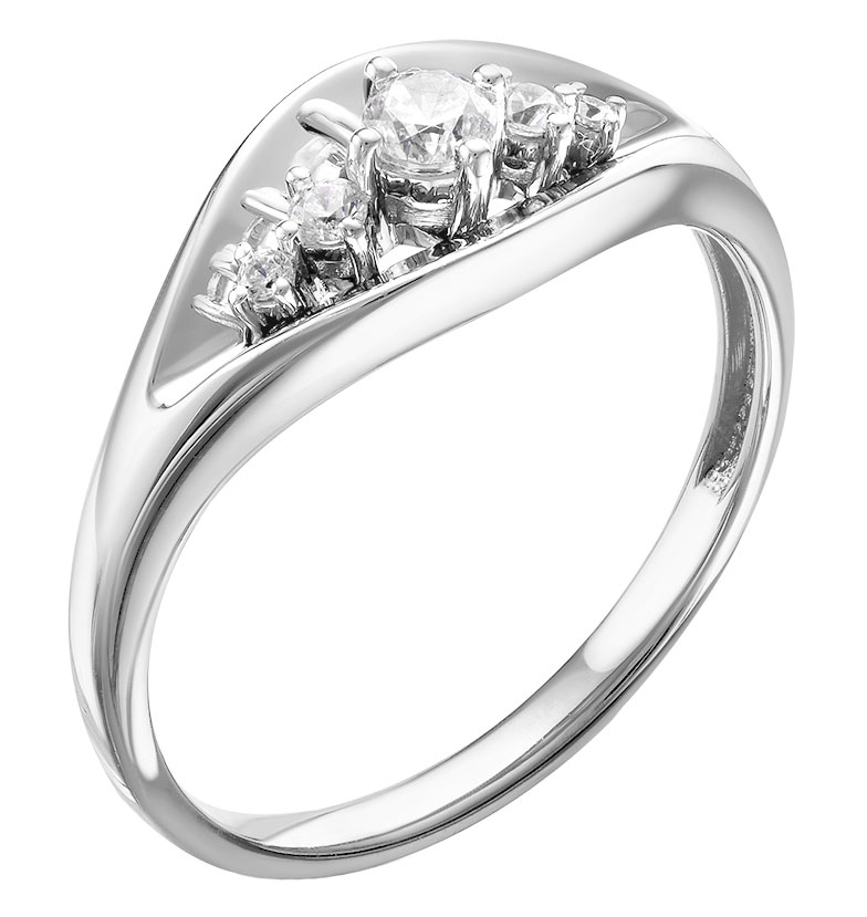 Кольцо из белого золота RoseGrace 5-3167-103-1B с бриллиантами