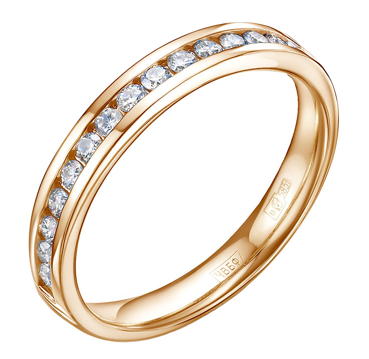 Золотое обручальное кольцо RoseGrace 5-5635-103-1K с бриллиантами