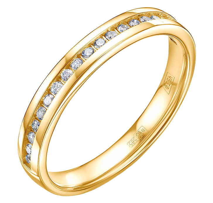 Золотое обручальное кольцо RoseGrace 5-5636-103-1ZH с бриллиантами