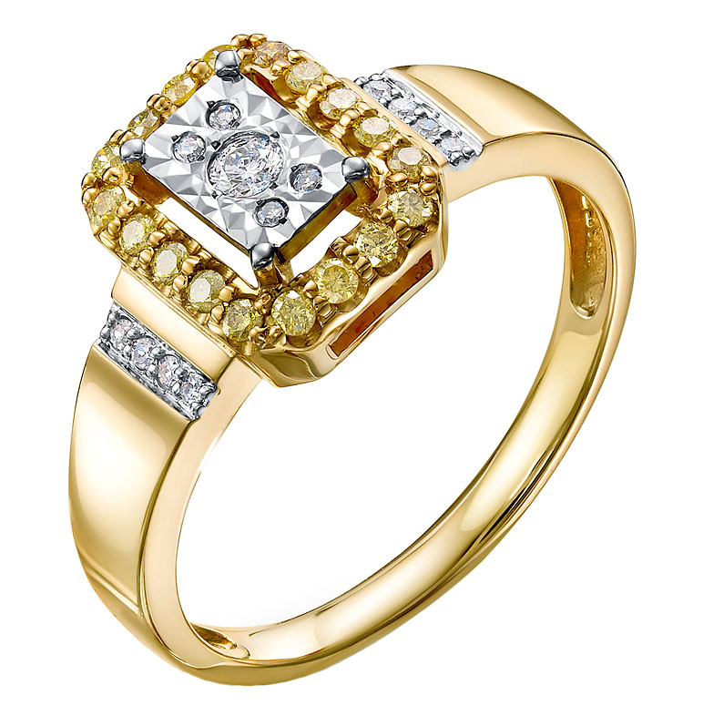 Золотое кольцо RoseGrace 5-5915-103I2-1ZH с бриллиантами