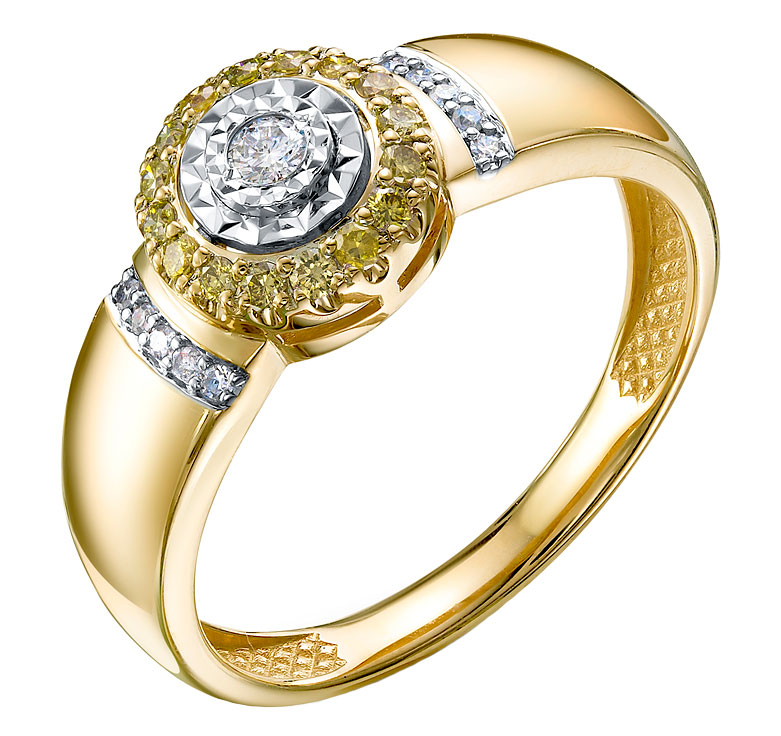 Золотое кольцо RoseGrace 5-5916-103I2-1ZH с бриллиантами