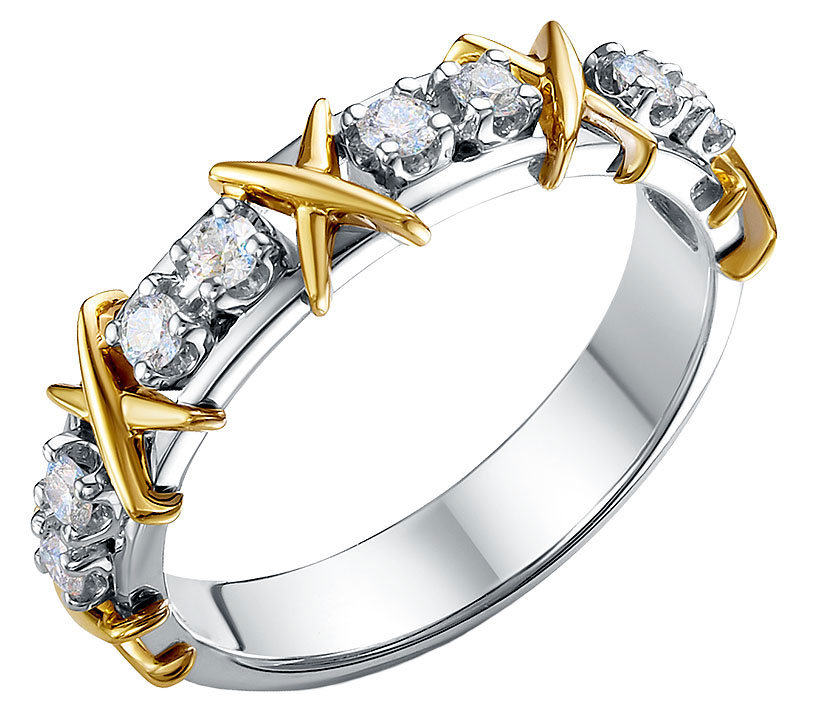 Золотое кольцо RoseGrace 5-6085-103-1ZH с бриллиантами