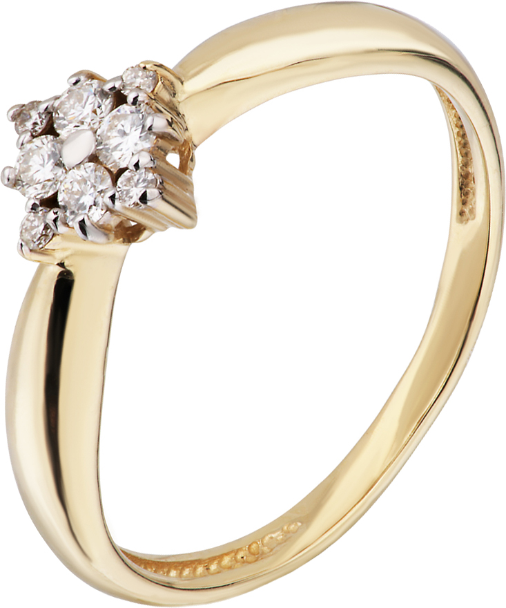 Золотое кольцо Русские Самоцветы 53628 с бриллиантами