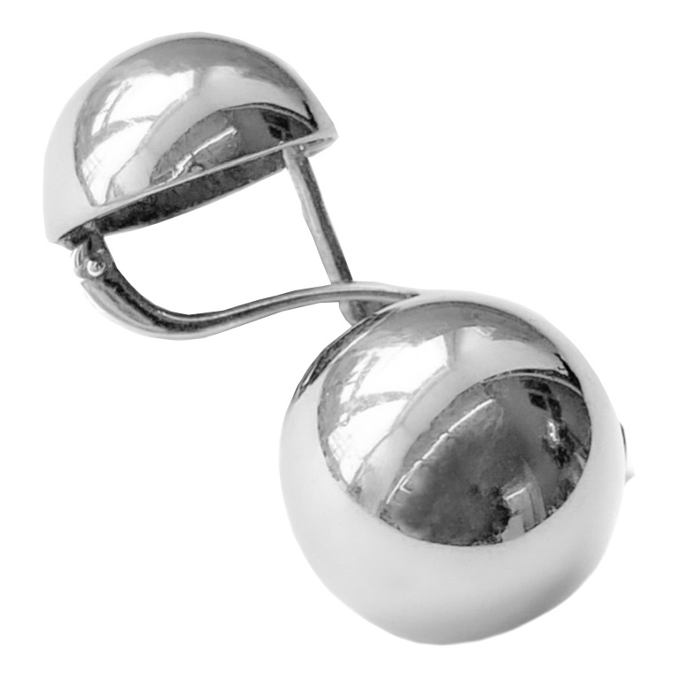 Серебряные серьги шарики ''Bubble'' SBLESKOM 11332-sb 