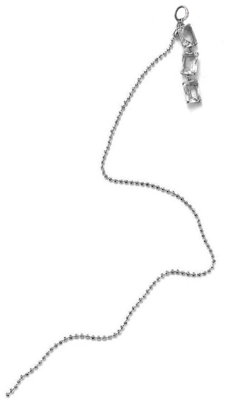 Серебряная подвеска на серьгу ''Лед'' SBLESKOM 11540-sb с горным хрусталем