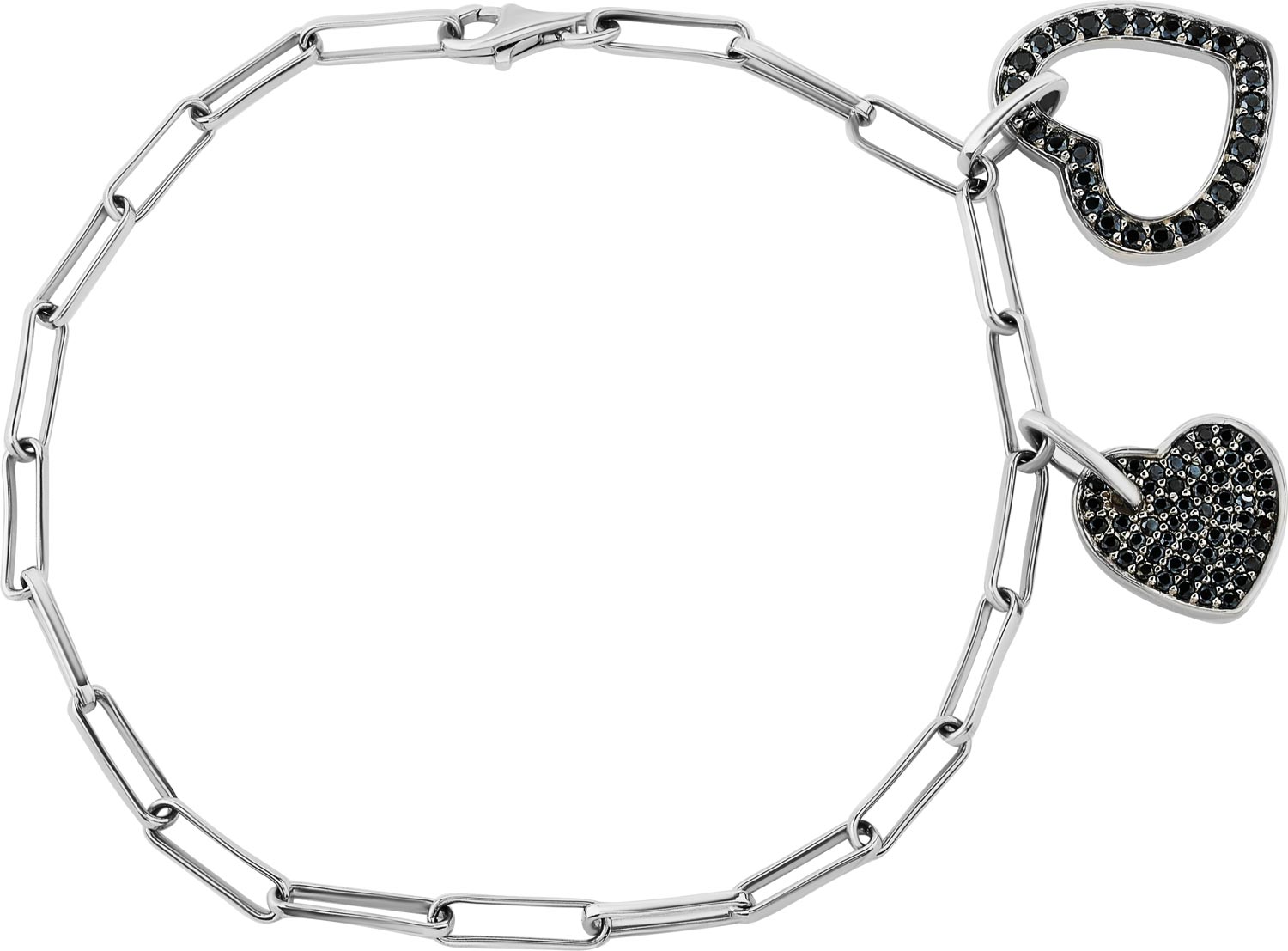 Серебряный браслет цепь с подвесками Silver Sky CB0057-B с кубическим цирконием