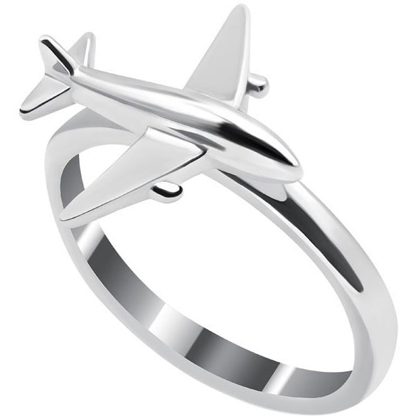 Серебряное кольцо ''Самолет'' Silver Wings 0111320136