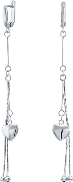 Длинные серебряные серьги с подвесками Silver Wings 02FYE9060-113