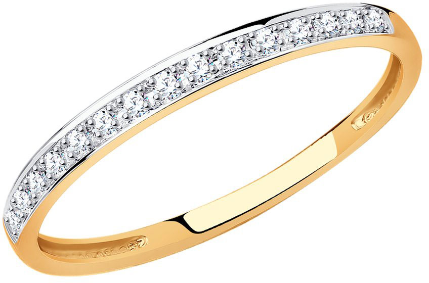 Золотое кольцо SOKOLOV 1011396 с бриллиантами