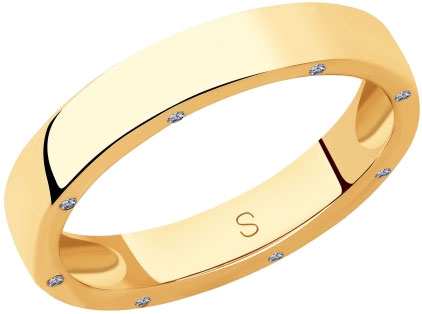 Золотое кольцо SOKOLOV 1011852 c бриллиантами