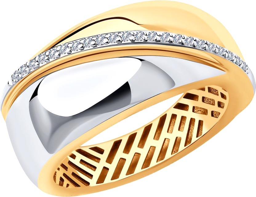 Золотое кольцо SOKOLOV 1012048_s c бриллиантом