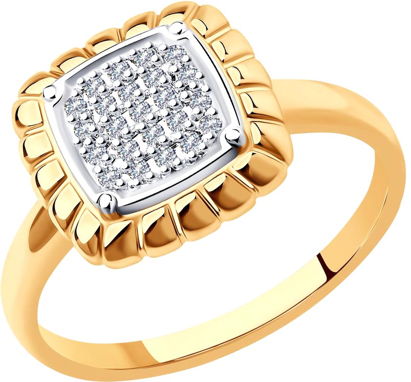 Золотое кольцо SOKOLOV 1012126 с бриллиантами