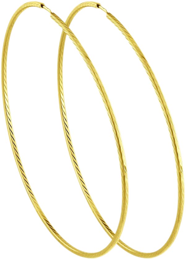 Золотые серьги кольца конго SOKOLOV 140136-2