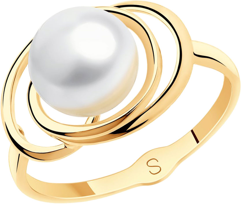 Золотое кольцо SOKOLOV 791126 с жемчугом