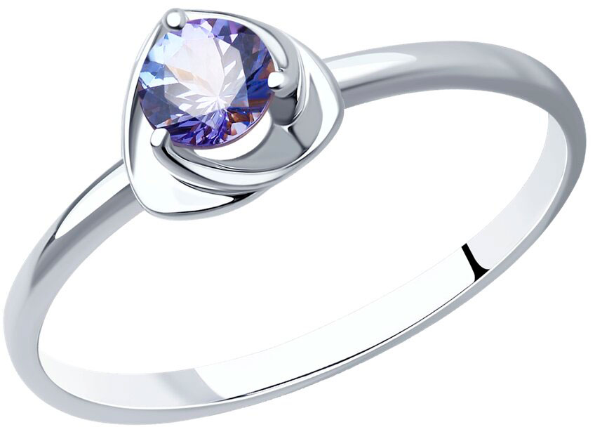 Серебряное кольцо SOKOLOV 92012120 с танзанитом