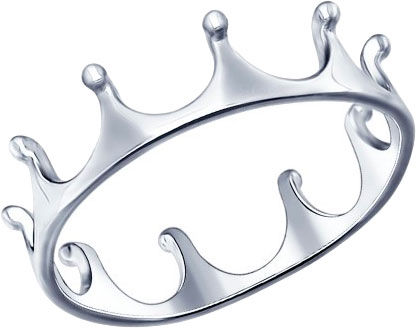 Серебряное кольцо корона SOKOLOV 94011445