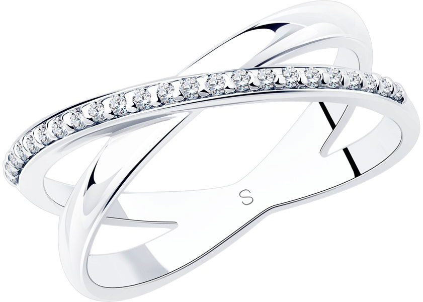 Серебряное кольцо SOKOLOV 94012051 с фианитами