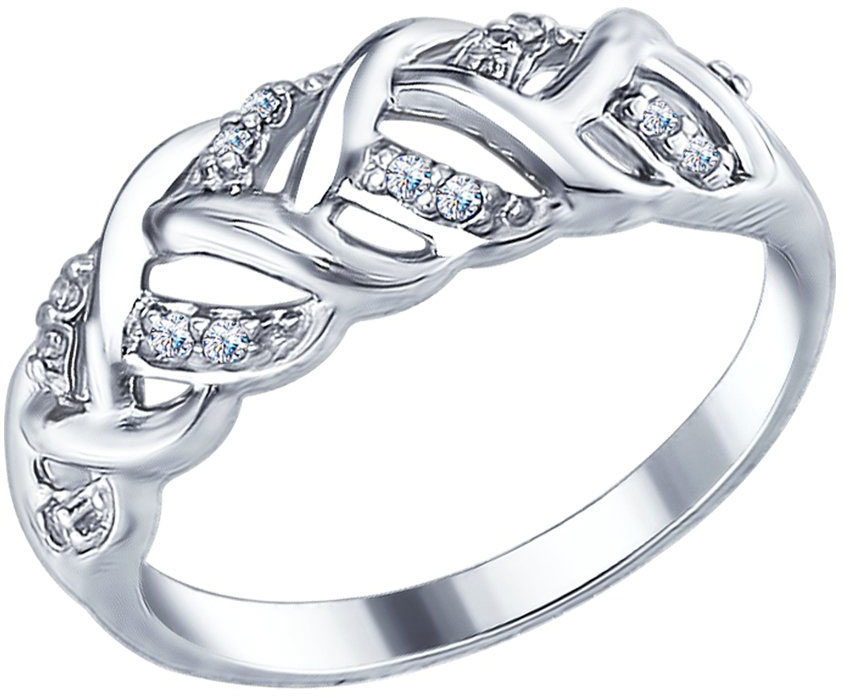 Серебряное кольцо SOKOLOV 94012350 с фианитами