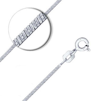 Женская серебряная цепочка на шею SOKOLOV 94074430 с плетением снейк