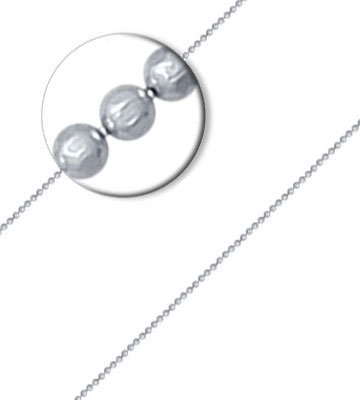 Серебряная цепочка SOKOLOV 94074509 с плетением перлина