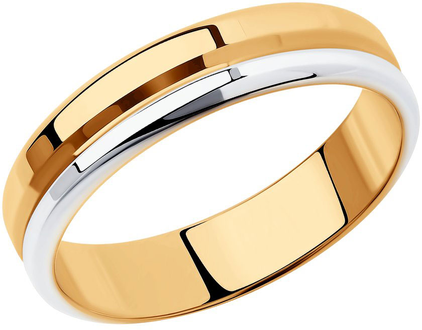 Серебряное обручальное парное кольцо SOKOLOV 94110029
