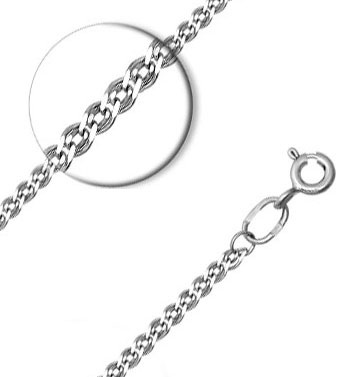 Серебряная цепочка на шею SOKOLOV 968060402_s с плетением нонна