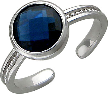 Серебряное кольцо Эстет 01K258035 с ювелирным стеклом