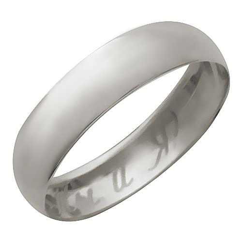 Обручальное парное кольцо из белого золота Эстет 01O020165