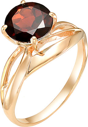 Золотое кольцо Ювелирные Традиции K120-2367TR с раухтопазом