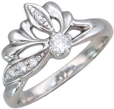Серебряное кольцо Эстет U15K152009 с фианитами