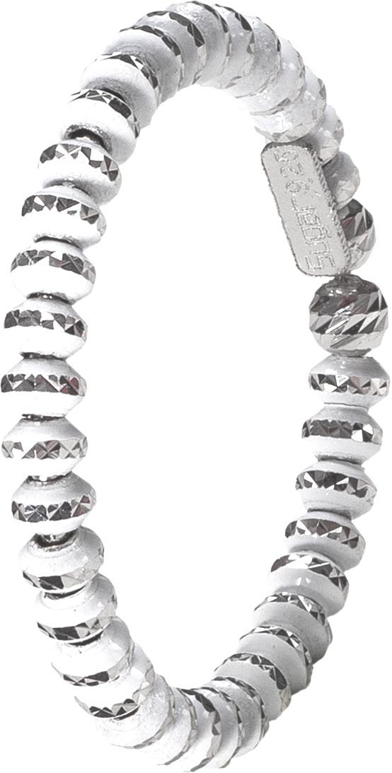 Серебряное открытое кольцо Sugar SG02010-BELYJ с эмалью