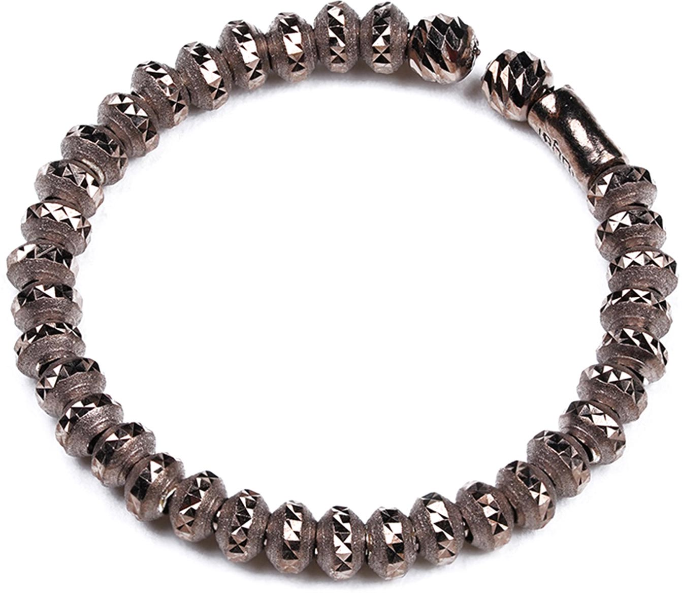 Серебряное открытое кольцо Sugar SG02010-KORICHNEVYJ-METALLIK с эмалью