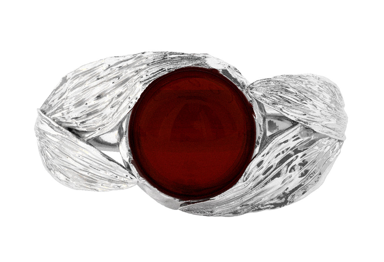 Серебряное кольцо Sun Stone R20007RV с янтарем