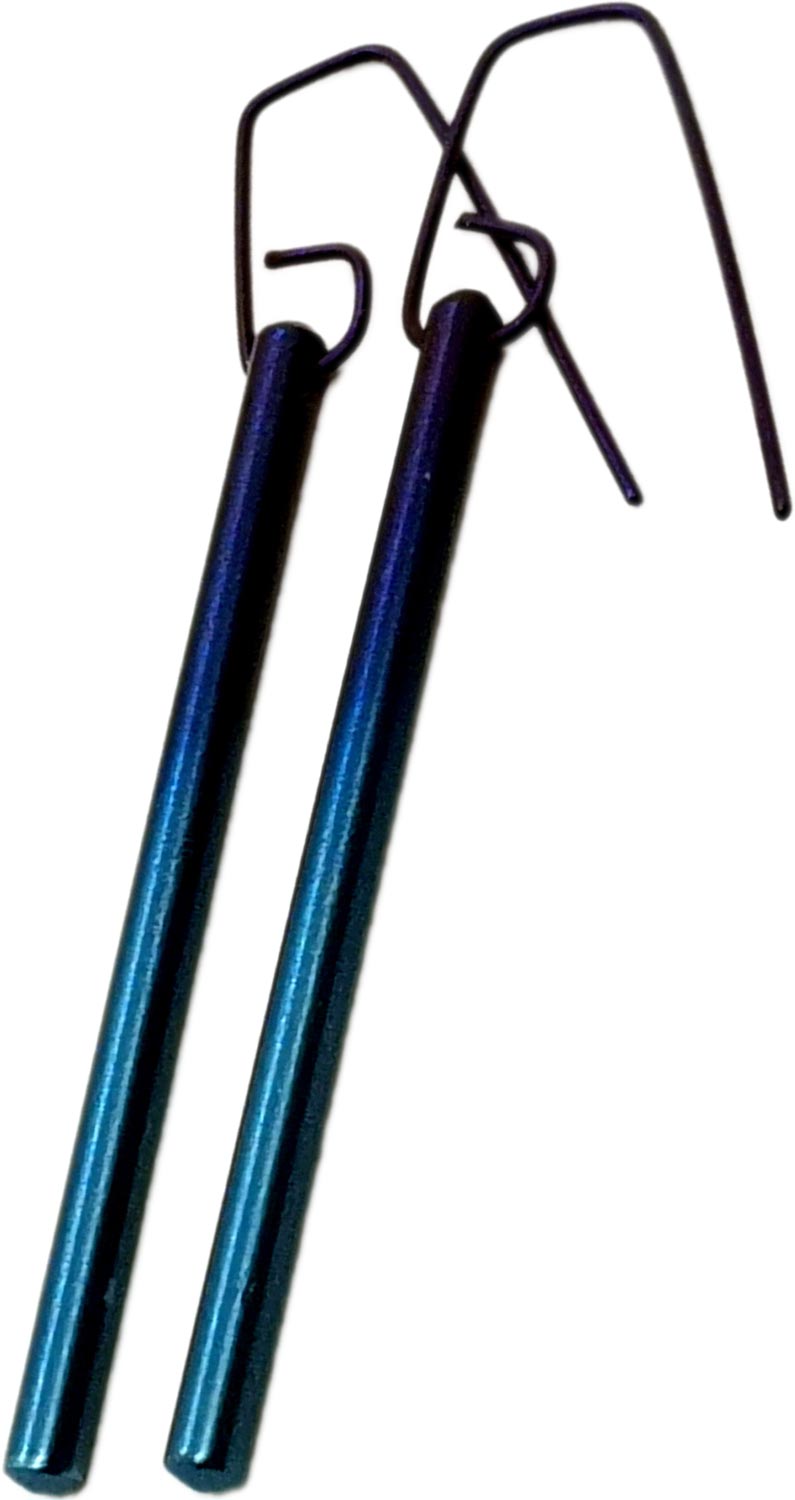 Титановые длинные серьги с подвесками ''Ноты'' Titanist TS-E0159