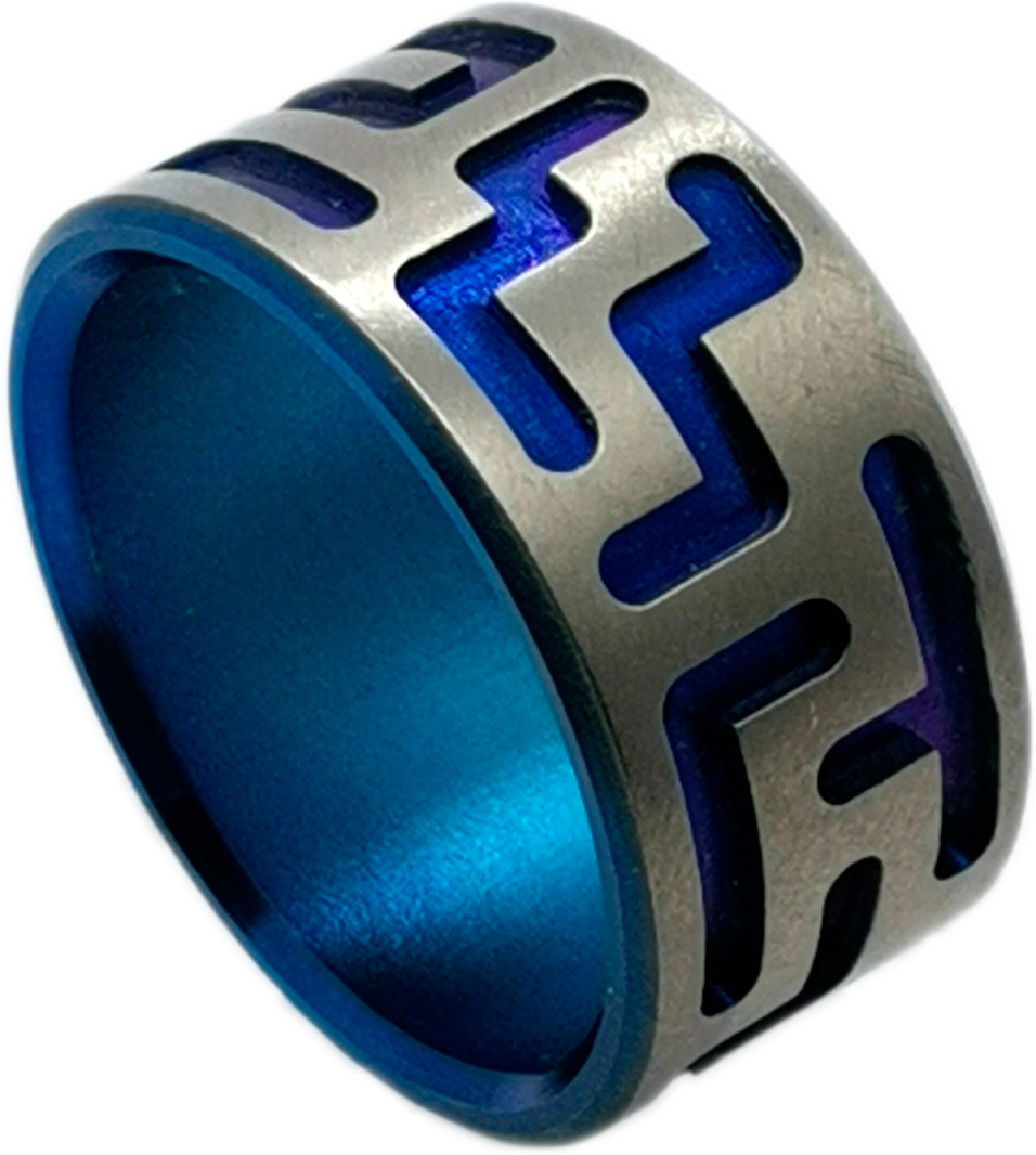 Титановое кольцо ''Лабиринт'' Titanist TS-R0082