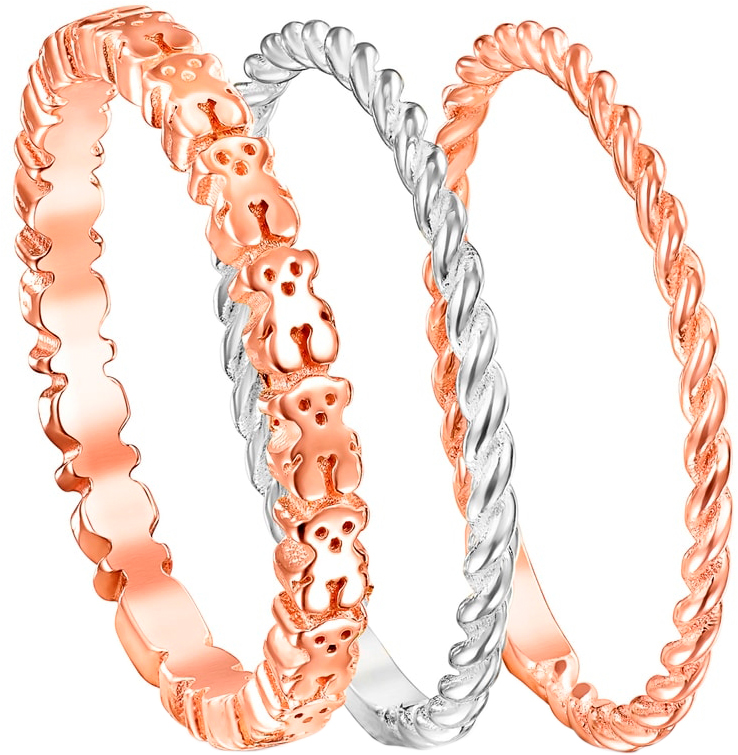 Сет колец Ring Mix из серебра, вермеля и розового вермеля TOUS 018165541