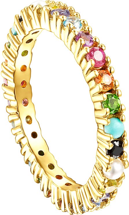 Кольцо Straight Color из вермеля с драгоценными камнями TOUS 112725580