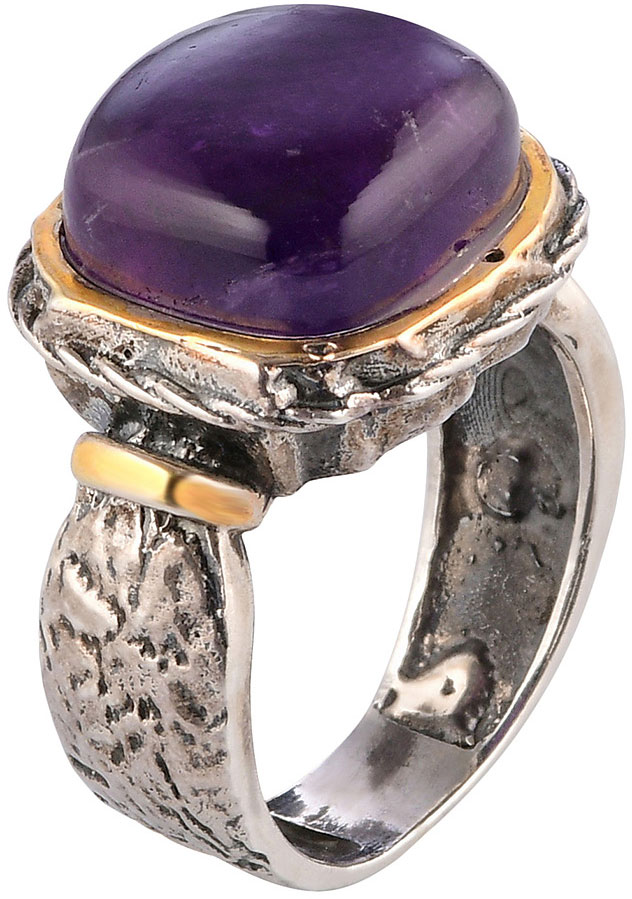 Серебряное кольцо Верона Rrr1170z4 с аметистом