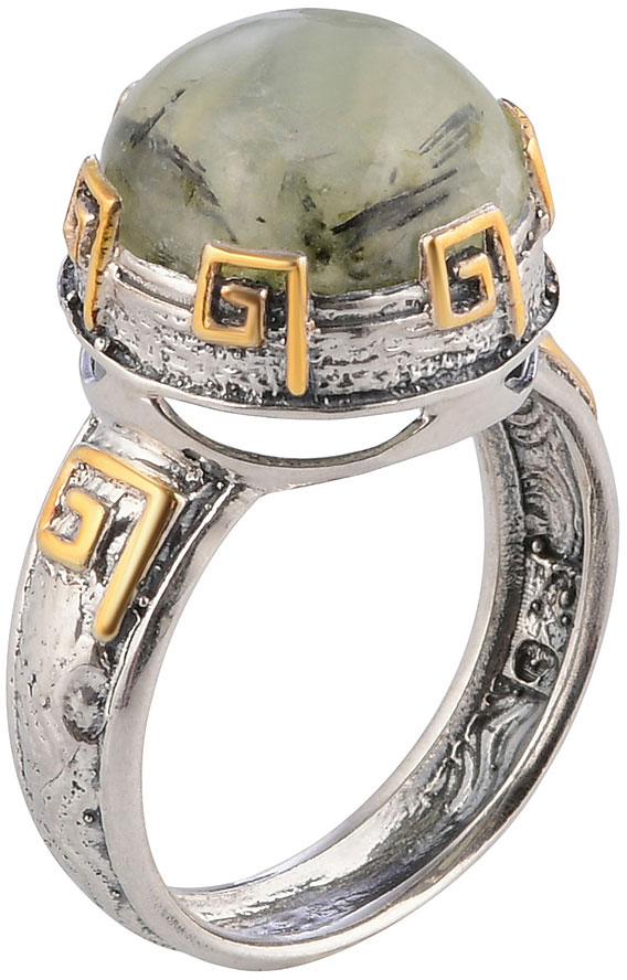Серебряное кольцо Верона Rrr1300z18 с пренитом