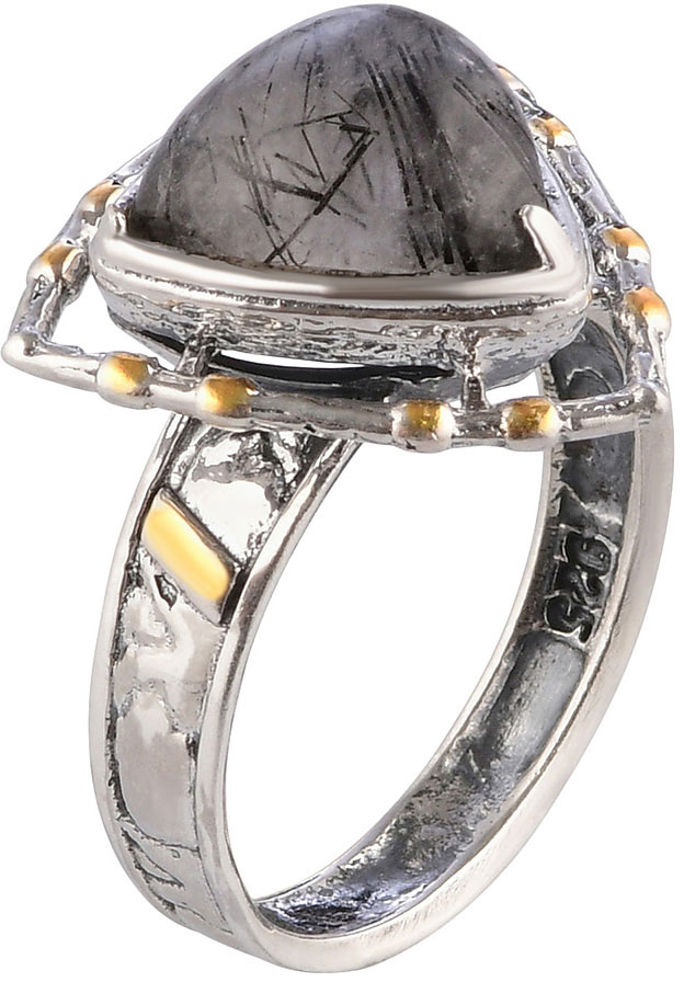Серебряное кольцо Верона Rrr1323z10 с кварцем
