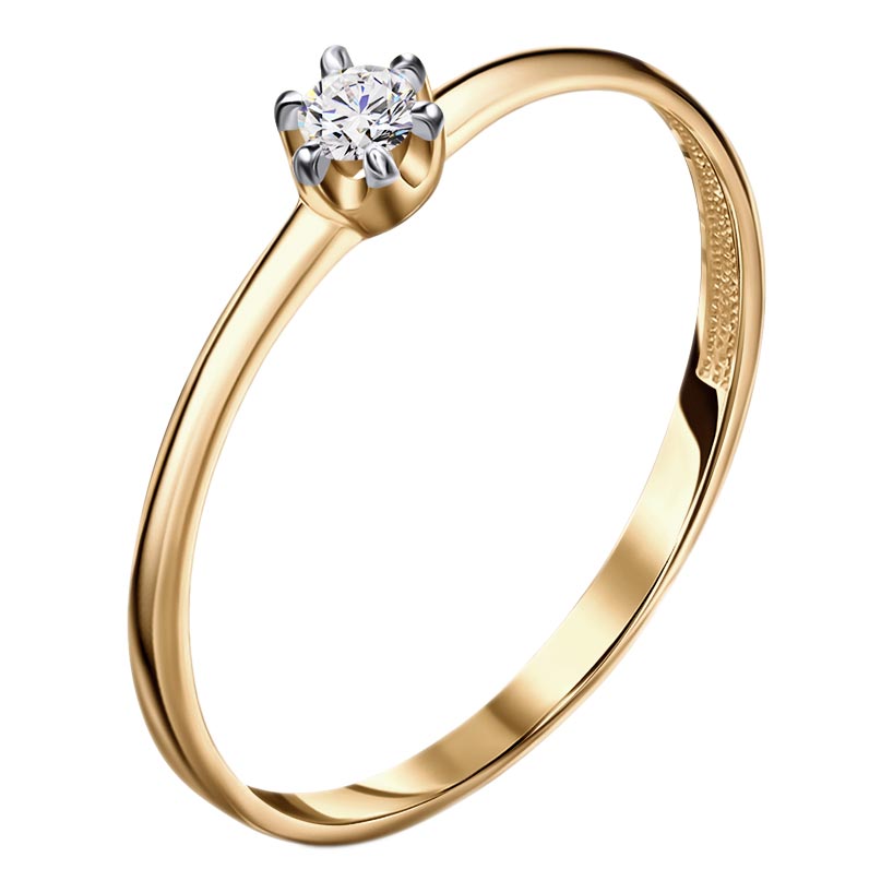 Золотое кольцо Veronika K112-1045BR c бриллиантом