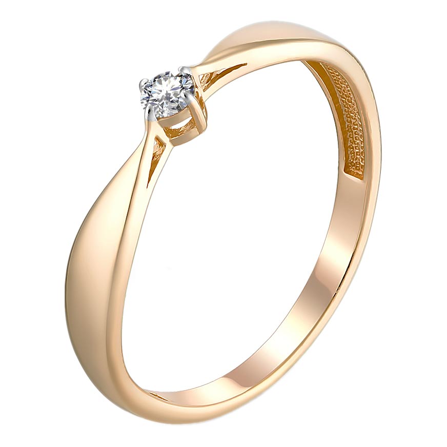 Золотое кольцо Veronika K112-1046BR c бриллиантом