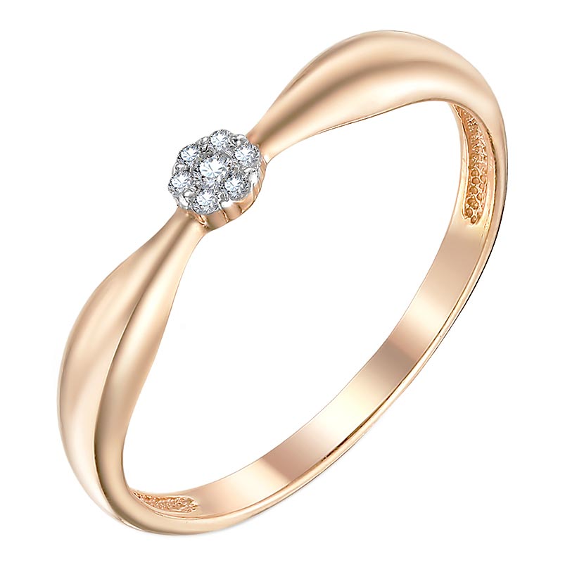Золотое кольцо Veronika K112-602BR c бриллиантом
