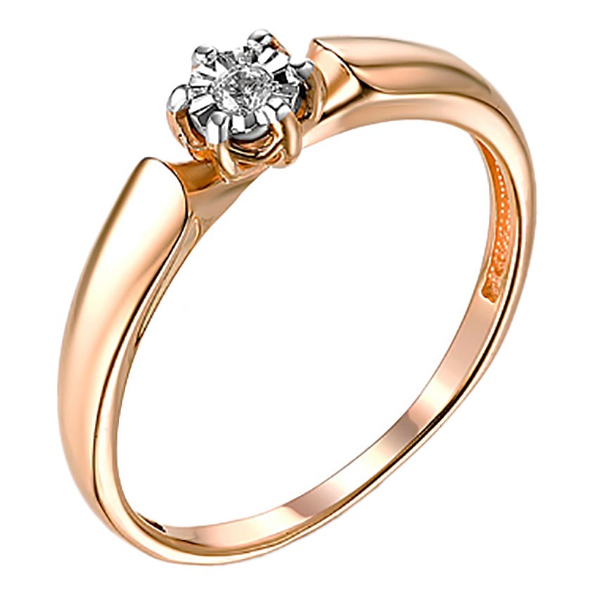 Золотое кольцо Veronika K113-1069BR c бриллиантом