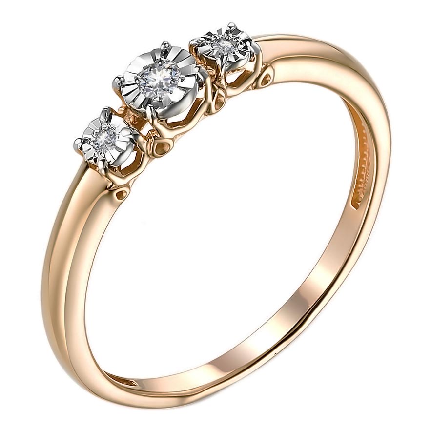 Золотое кольцо Veronika K113-1072BR c бриллиантом