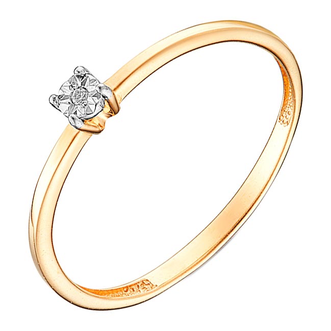 Золотое кольцо Veronika K113-1814BR c бриллиантом