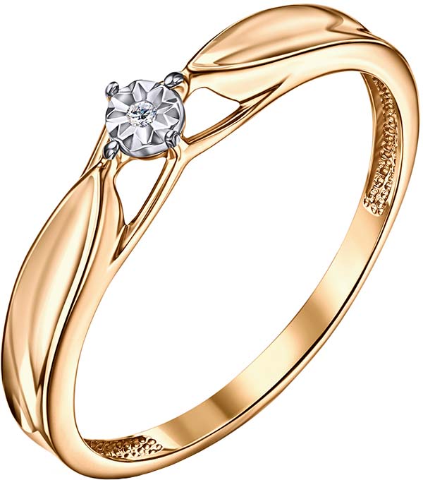 Золотое кольцо Veronika K113-1815BR c бриллиантом
