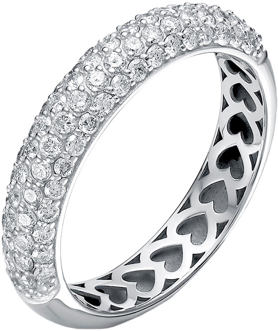 Кольцо из белого золота Vesna jewelry 11080-251-00-00 с бриллиантами